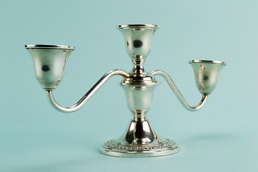 Sterling Silver small American candelabra
