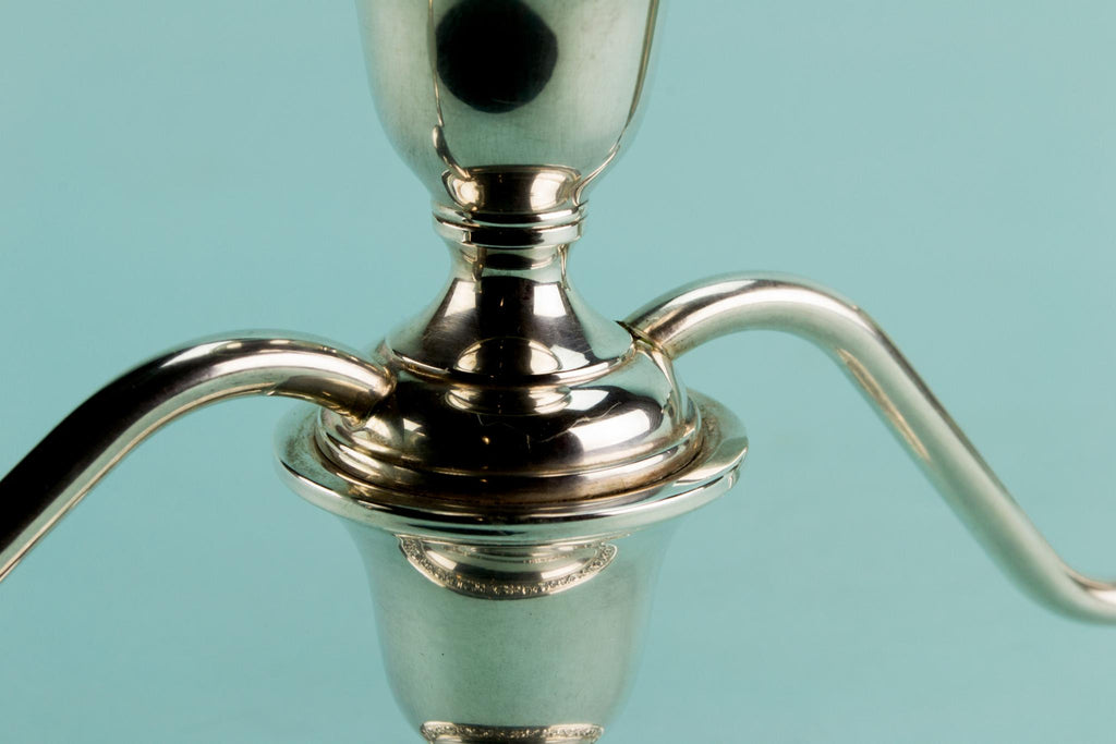 Sterling Silver small American candelabra