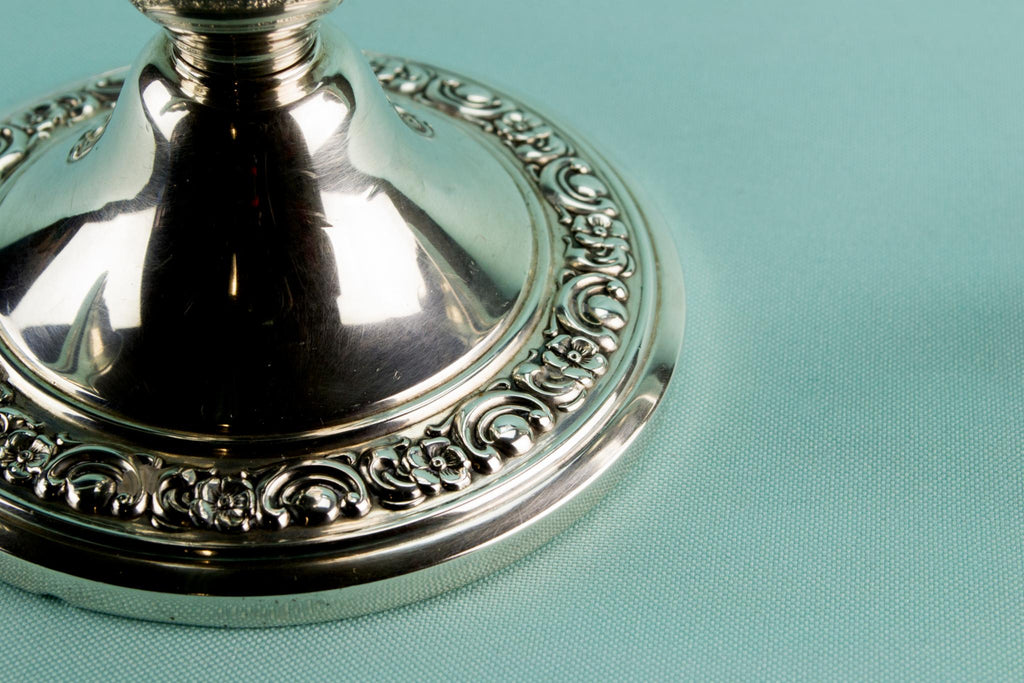 Sterling Silver small American candelabra