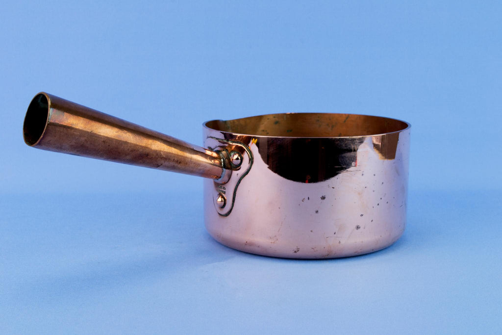 Medium Solid Copper French Cooking Pan