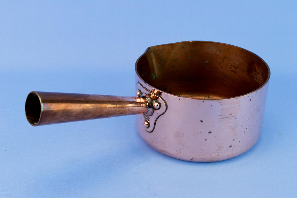 Medium Solid Copper French Cooking Pan