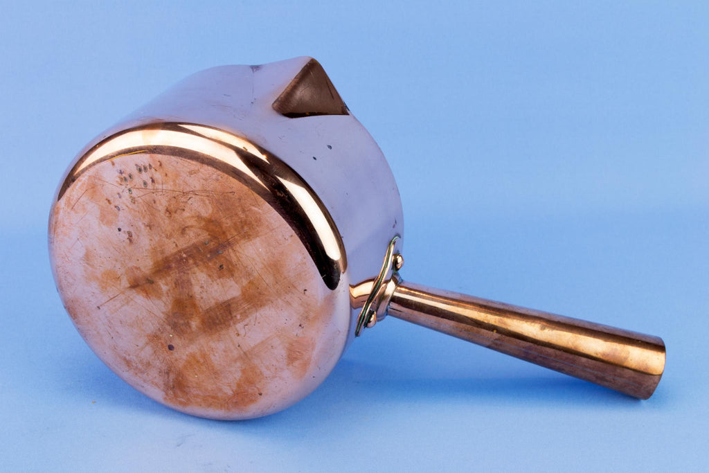 Medium Solid Copper French Cooking Pan