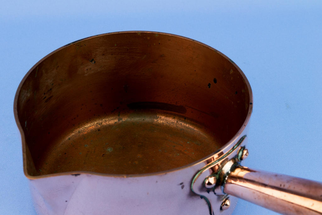 Medium Solid Copper French Cooking Pan
