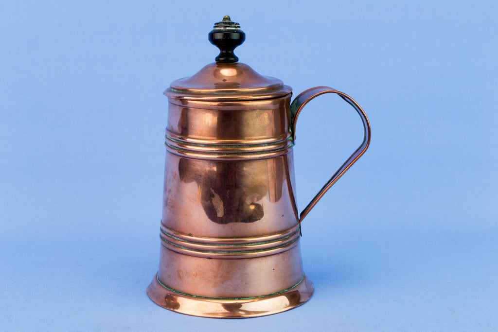 Copper Medium Arts & Crafts Tankard, English Early 1900s