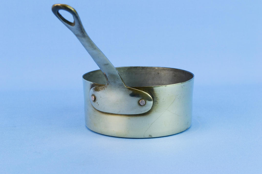 5 Brass Cooking Pana, English Mid 20th Century