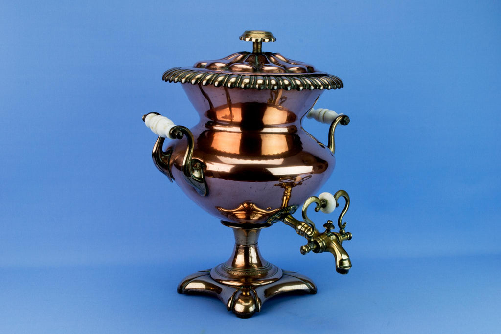 Large Copper Hot Water Urn, English 1830s