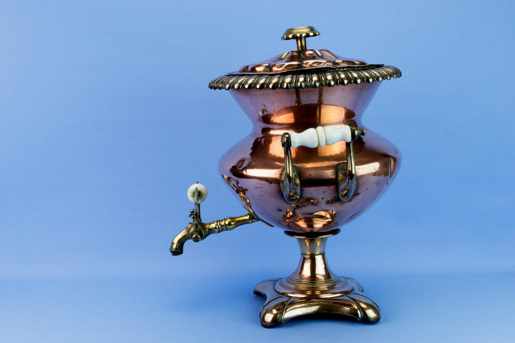 Large Copper Hot Water Urn, English 1830s