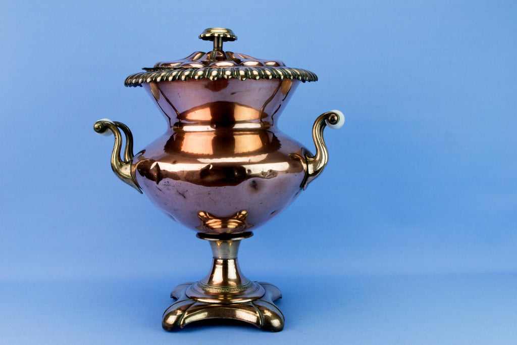 Large Copper Hot Water Urn, English 1830s
