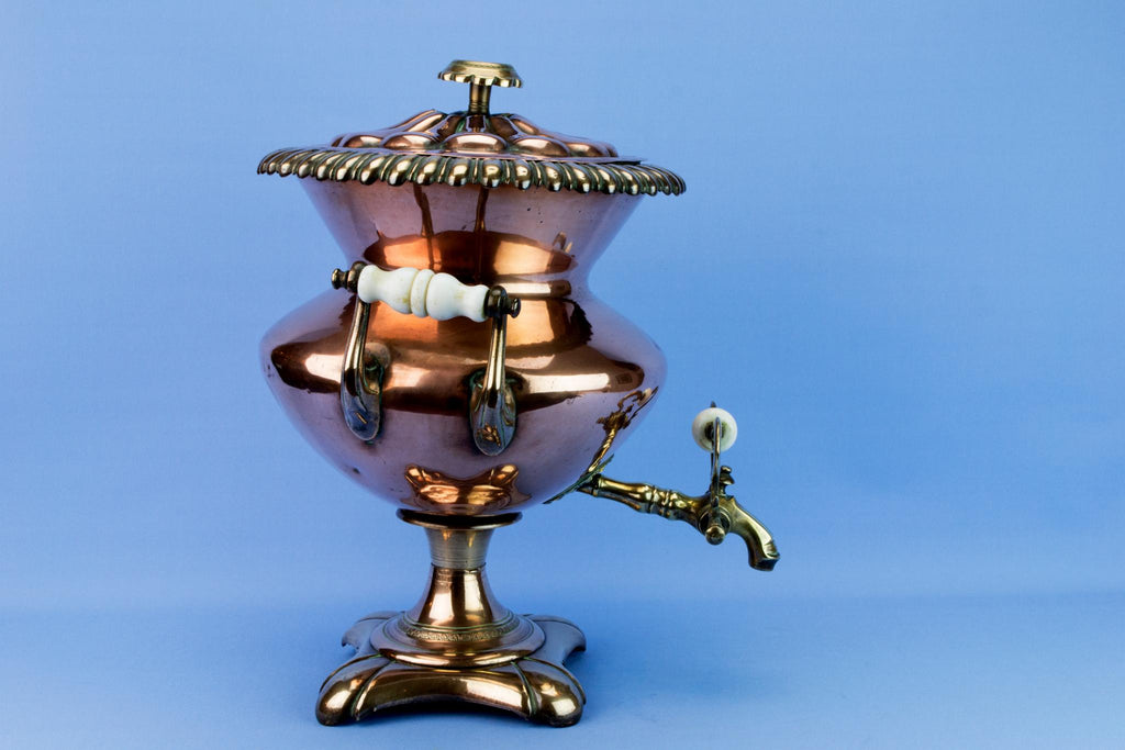 Large Copper Hot Water Urn, English 1830s