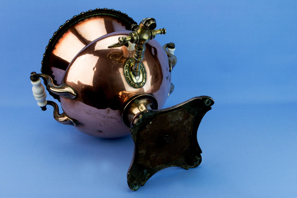 Large Copper Hot Water Urn, English 1830s