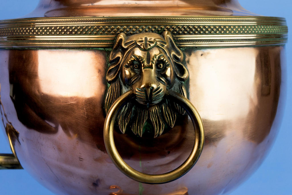 Regency Copper Hot Water Urn, English Early 1800s