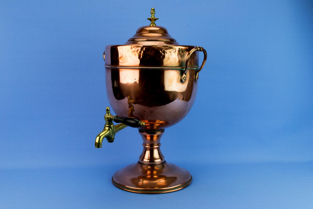 Large Copper Hot Water Urn, English Mid 19th Century