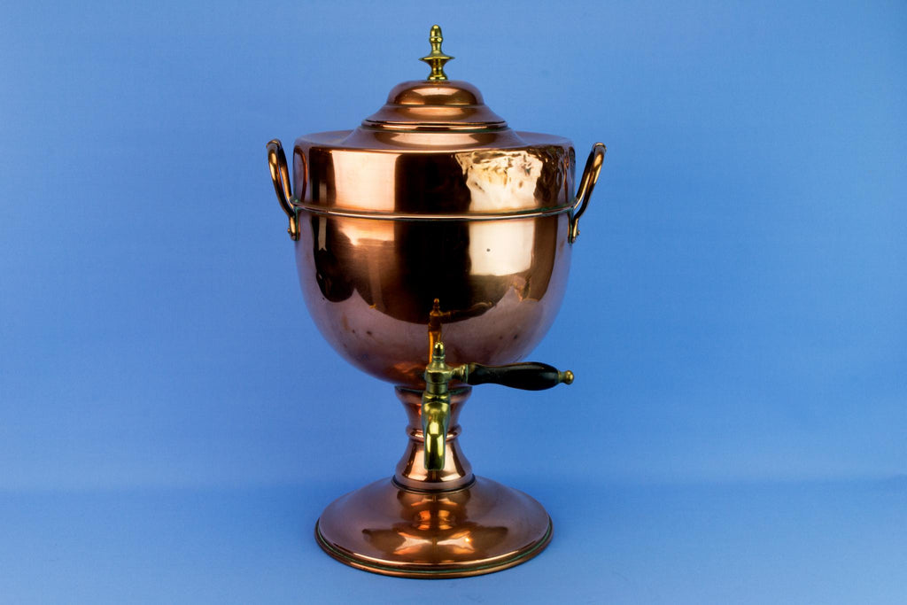 Large Copper Hot Water Urn, English Mid 19th Century