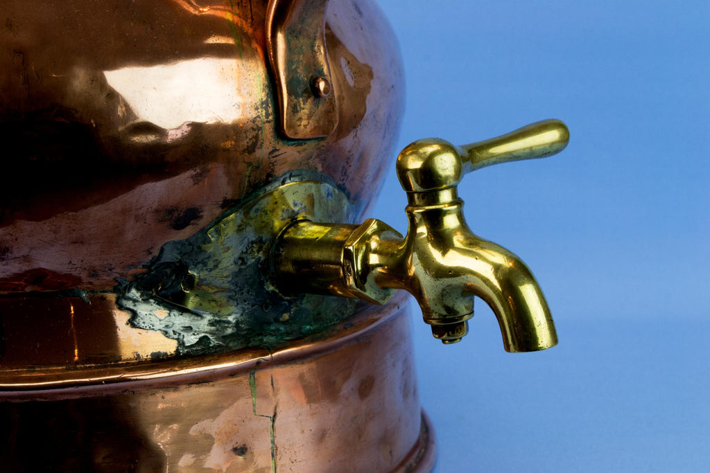 Massive Copper Jug with Tap, English 19th Century