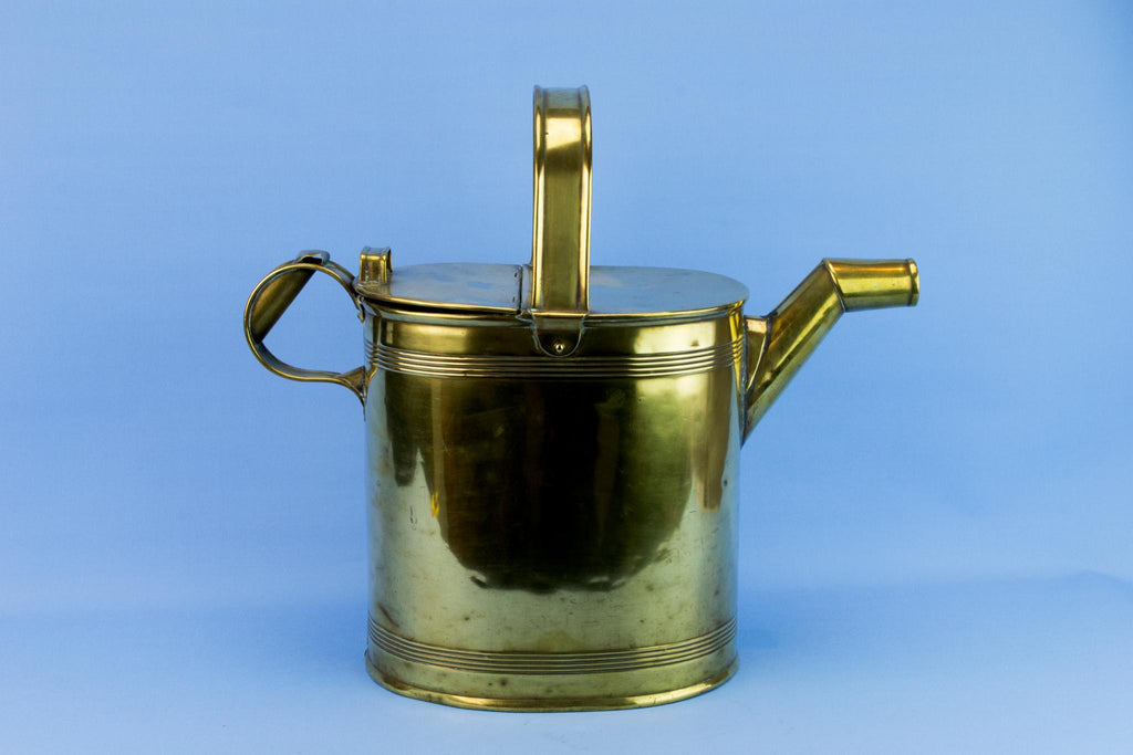 Brass Large Victorian Water Can, English Circa 1900