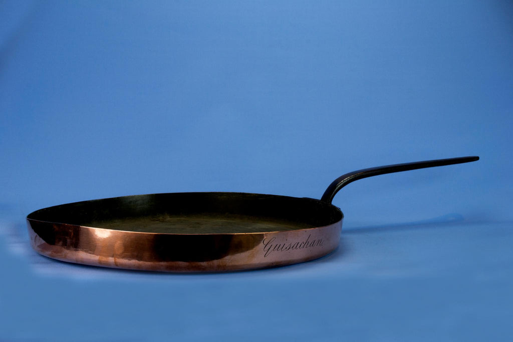 Large Guisachan Copper Pan Iron Handle
