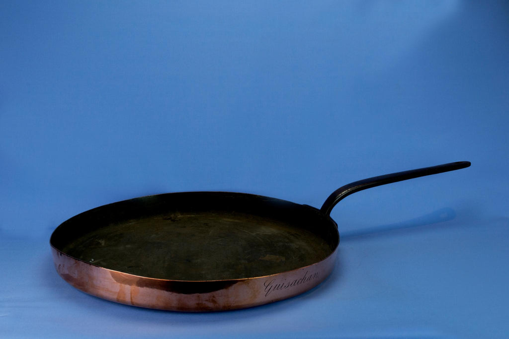 Large Guisachan Copper Pan Iron Handle