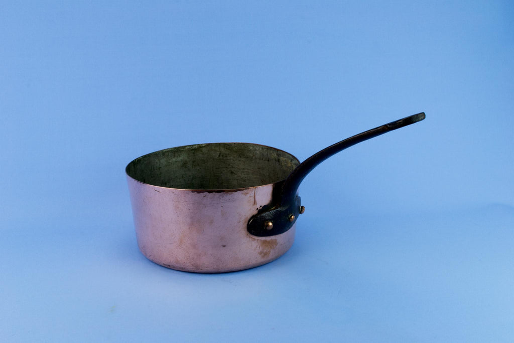 Copper Medium Pan, English First Half Of The 20th Century