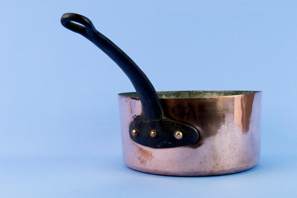 Copper Medium Pan, English First Half Of The 20th Century