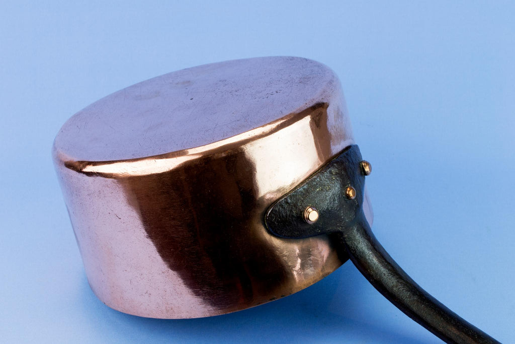Copper Medium Pan, English First Half Of The 20th Century
