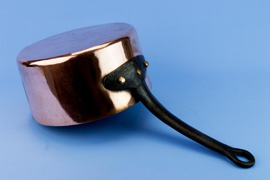 Copper Medium Pan, English First Half Of The 20th Century