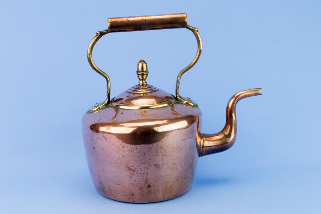 Large Copper Kettle, English 1870s