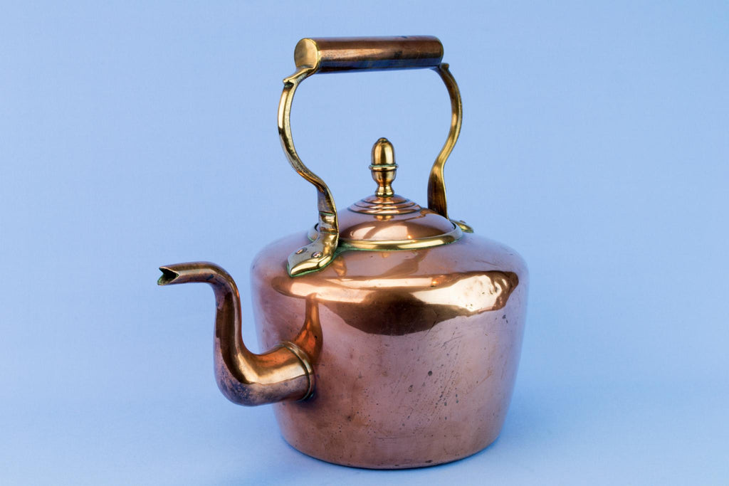Large Copper Kettle, English 1870s