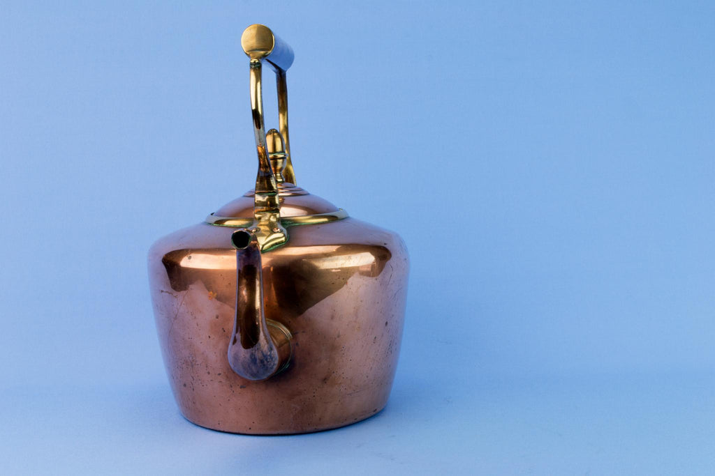 Large Copper Kettle, English 1870s