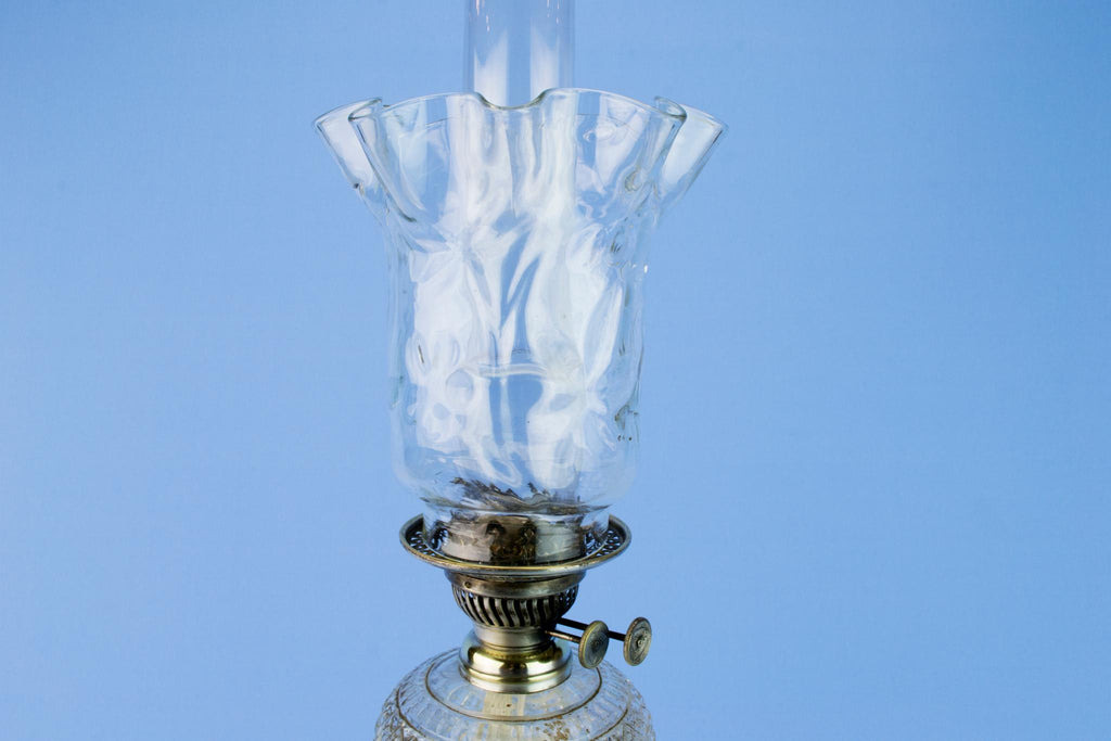 Tall Victorian Oil Lamp, English 19th Century