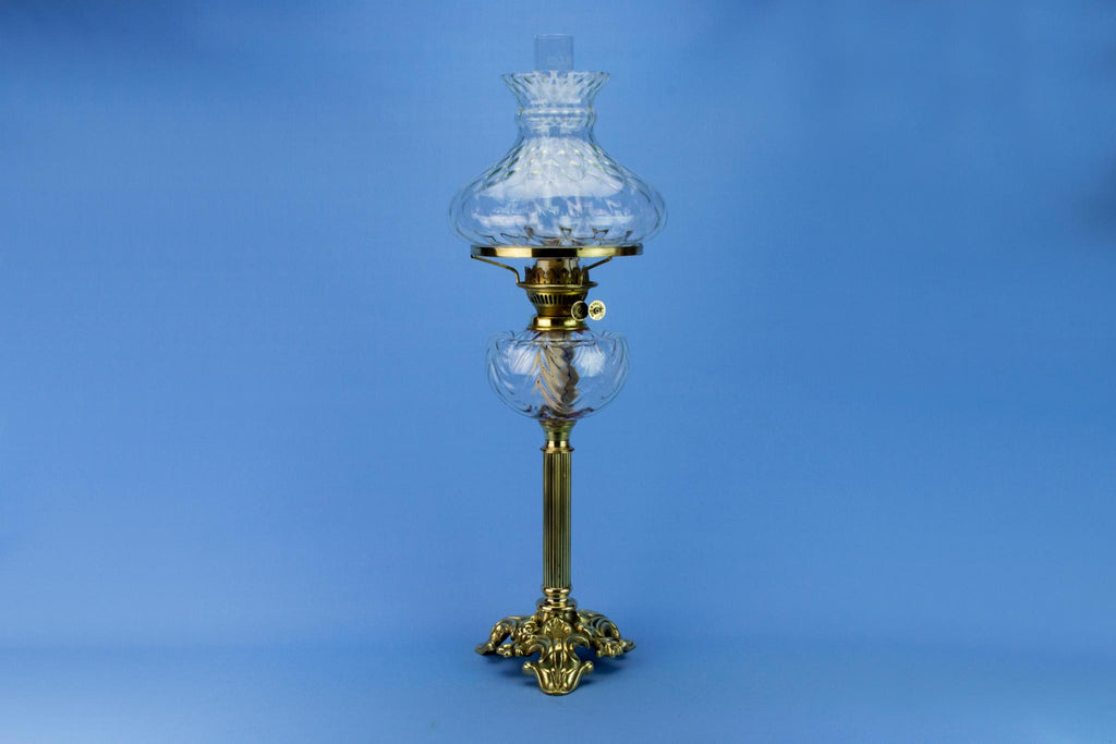 Large Victorian Oil Lamp, English Circa 1900