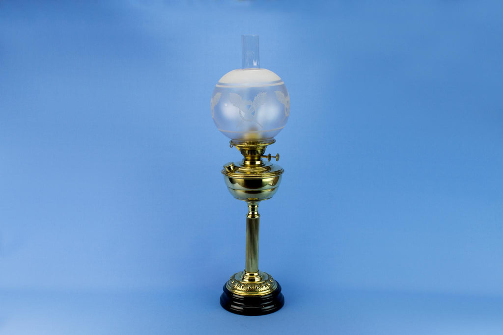 Large Neo-Classical Oil Lamp, English Circa 1900
