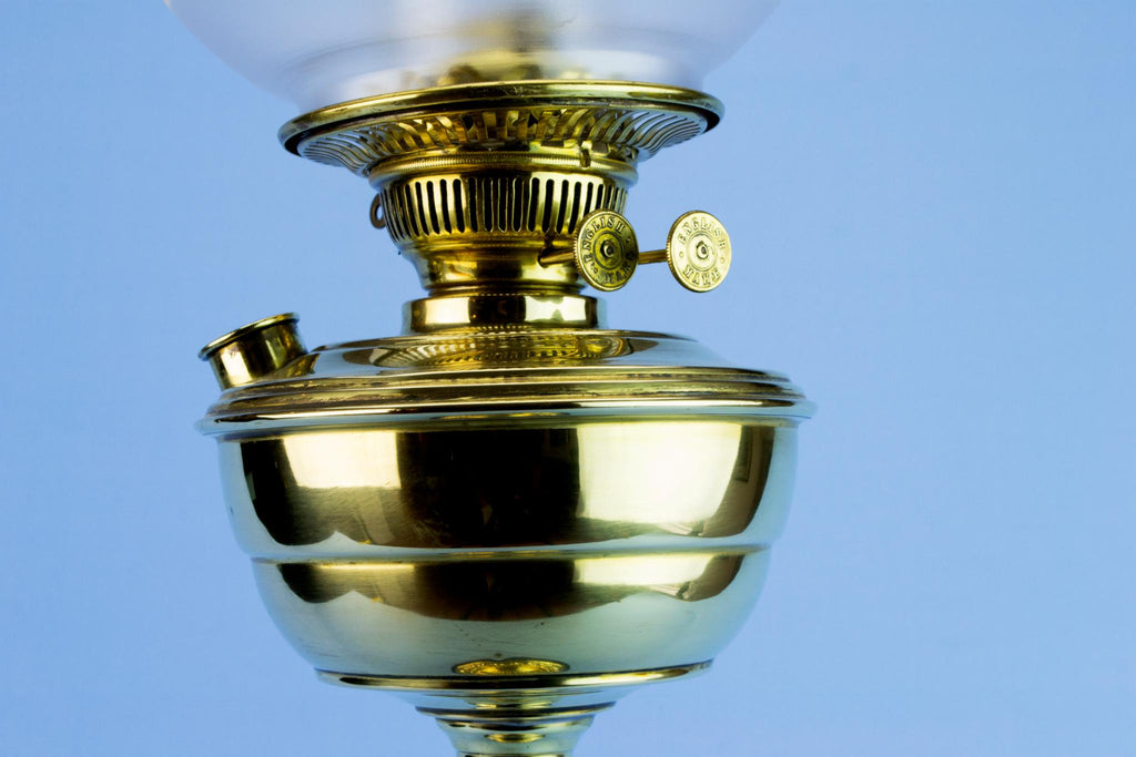 Large Neo-Classical Oil Lamp, English Circa 1900