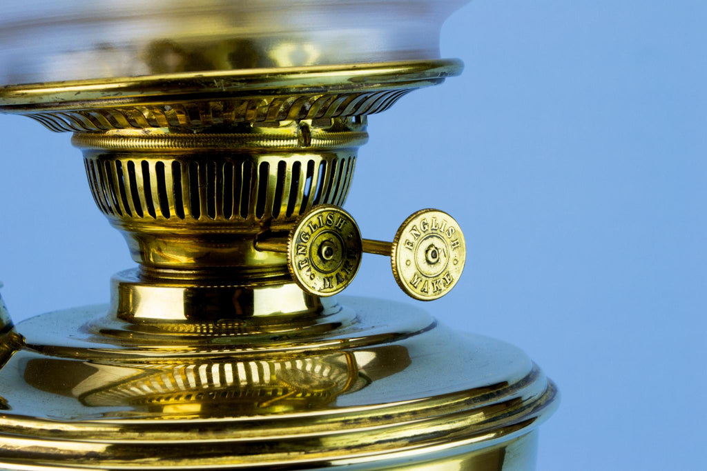 Large Neo-Classical Oil Lamp, English Circa 1900