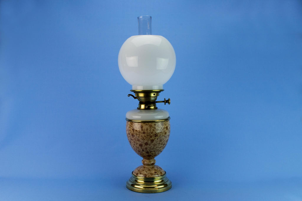 High Victorian Oil Lamp, English Circa 1870