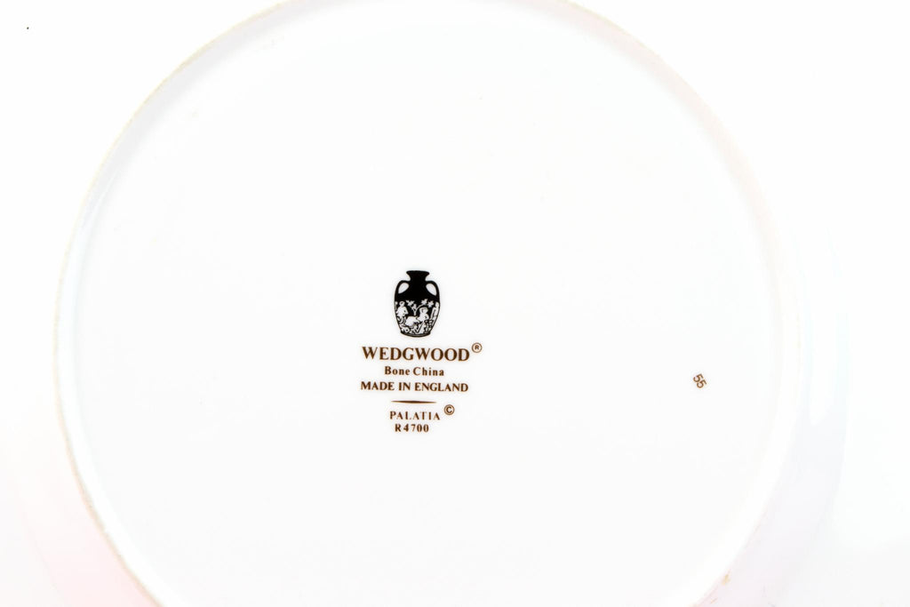 5 Bone China Dinner Plates By Wedgwood, English 1980s