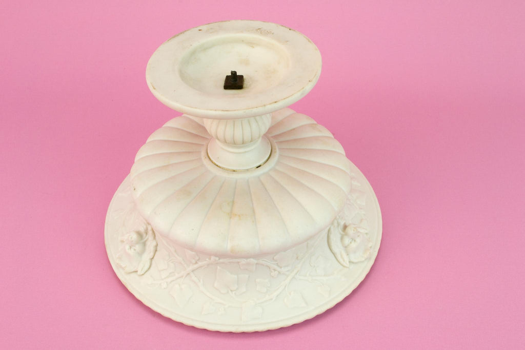 Coalport Bisque Pottery Decorative Bowl, English 19th Century