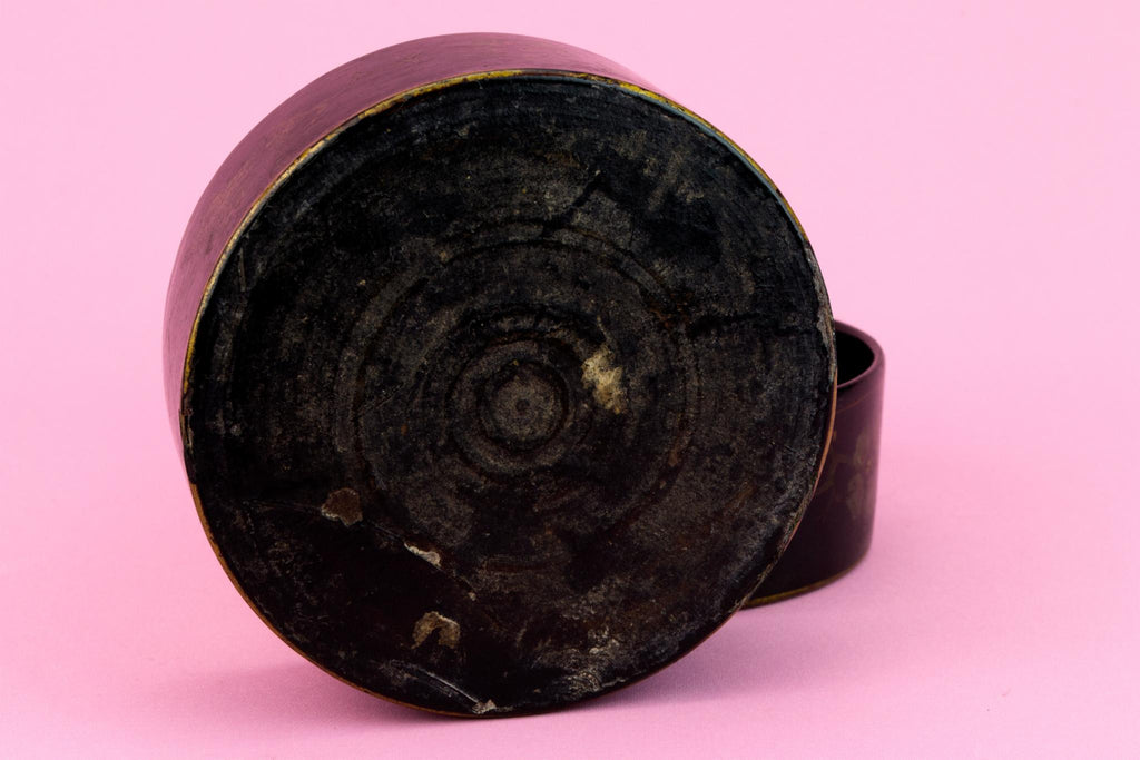 Two Papier Mache Wine Bottle Coasters, English Late 18th Century
