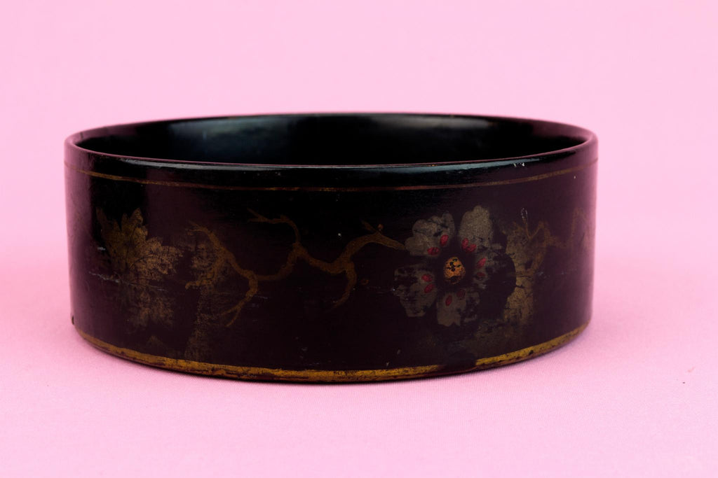 Two Papier Mache Wine Bottle Coasters, English Late 18th Century
