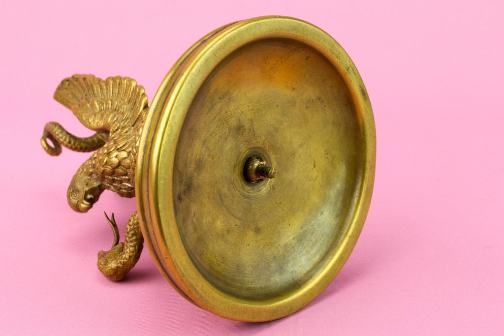 Eagle and Snake Pocket Watch Holder, English 19th Century