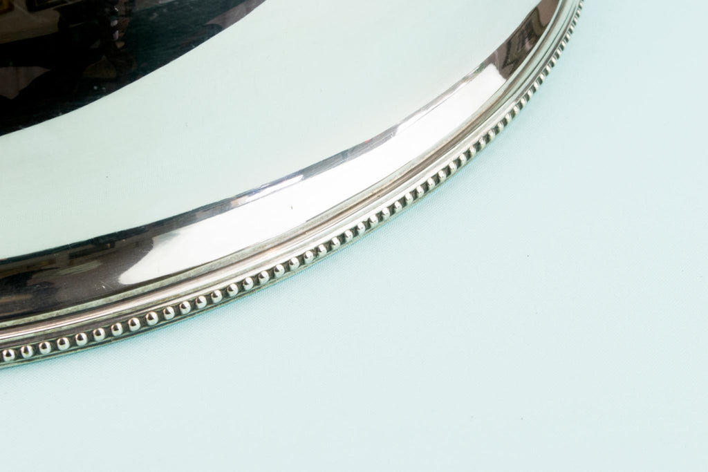 Silver Plated Dome Dish Cover, English Early 1900s
