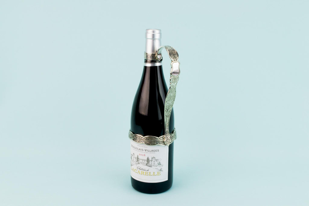 Elkington Silver Plated Wine Bottle Carrier, English 1860s