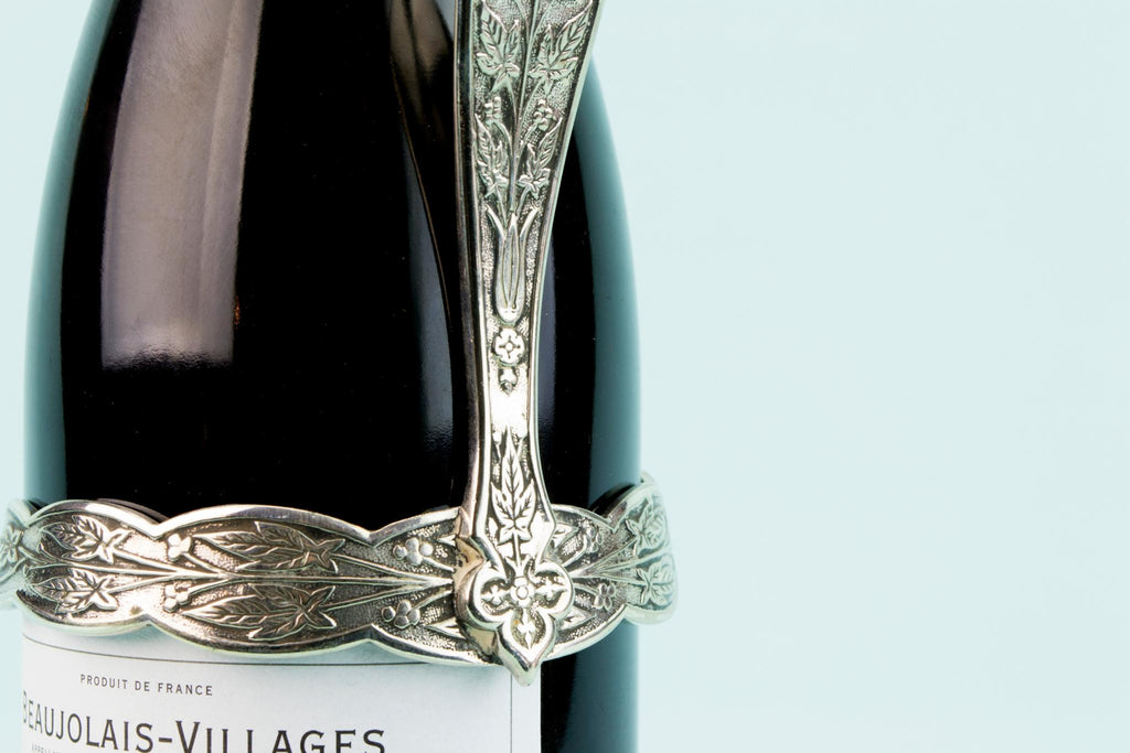 Elkington Silver Plated Wine Bottle Carrier, English 1860s