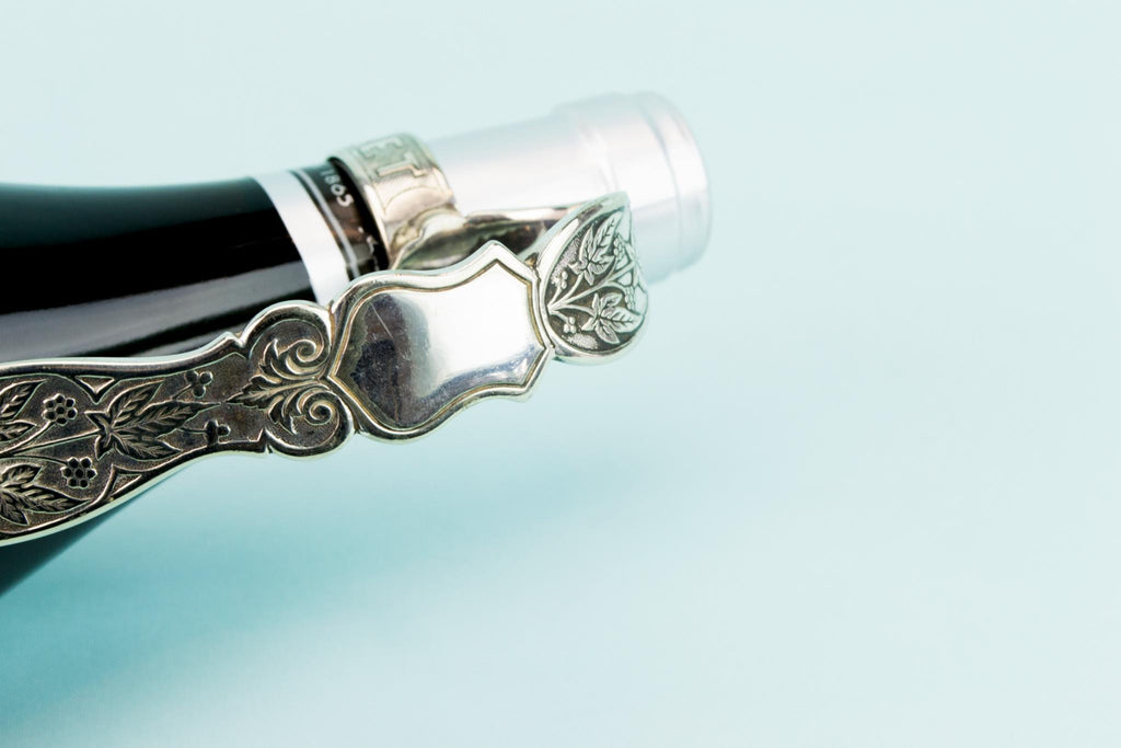 Elkington Silver Plated Wine Bottle Carrier, English 1860s