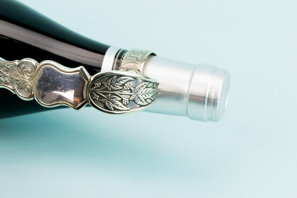 Elkington Silver Plated Wine Bottle Carrier, English 1860s