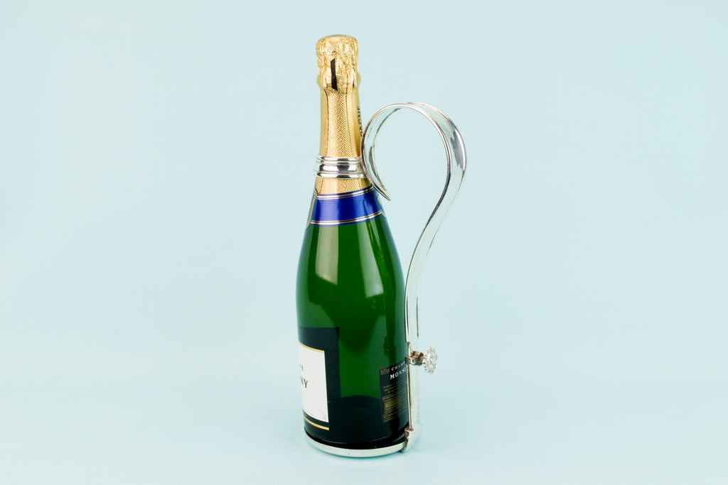 Silver Plated Champagne Bottle Carrier, English circa 1870