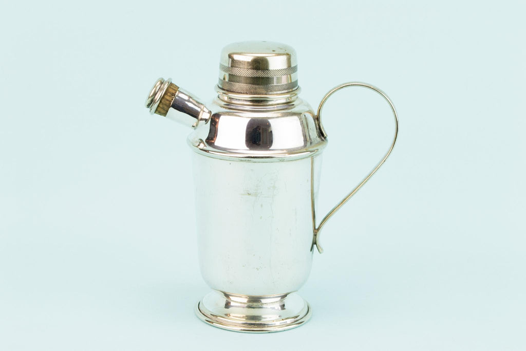 Art Deco Silver Plated Cocktail Shaker, English 1930s