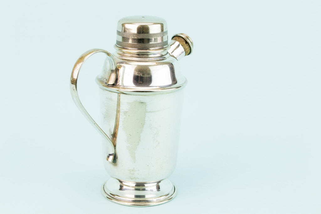 Art Deco Silver Plated Cocktail Shaker, English 1930s