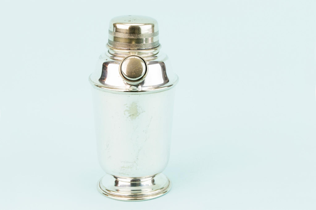 Art Deco Silver Plated Cocktail Shaker, English 1930s