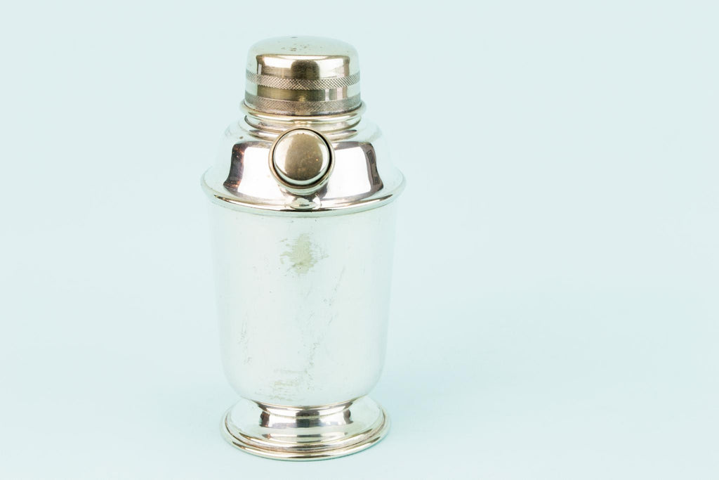 Art Deco Silver Plated Cocktail Shaker, English 1930s