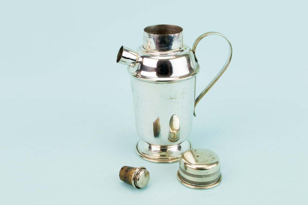 Art Deco Silver Plated Cocktail Shaker, English 1930s